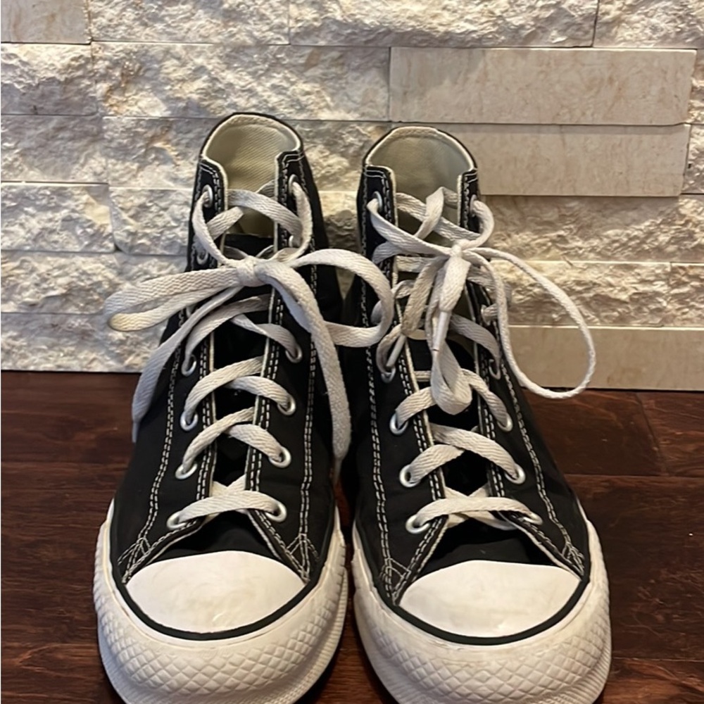 Converse All Star Classic Black and White Kids High-Top Sneakers